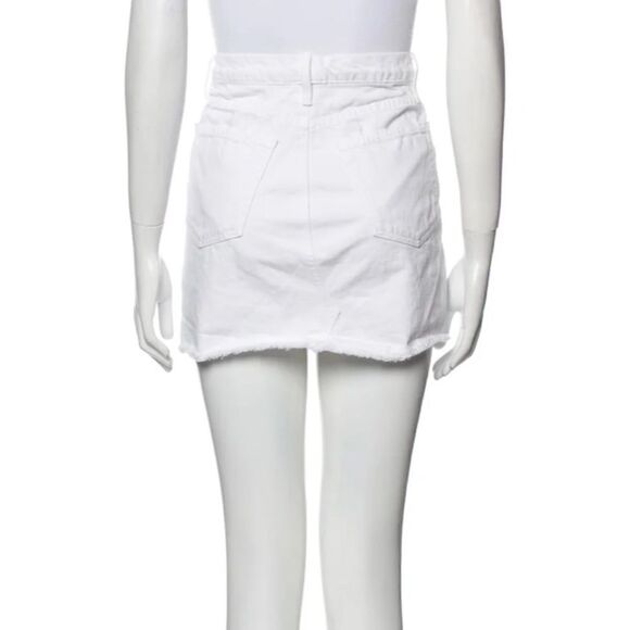 FRAME Raw-Edge Trim Mini Skirt size 26 - Picture 2 of 9